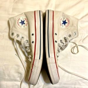 Women’s size 9 high top white converse